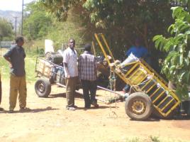 A hand-cart vendor