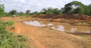 A borrow pit