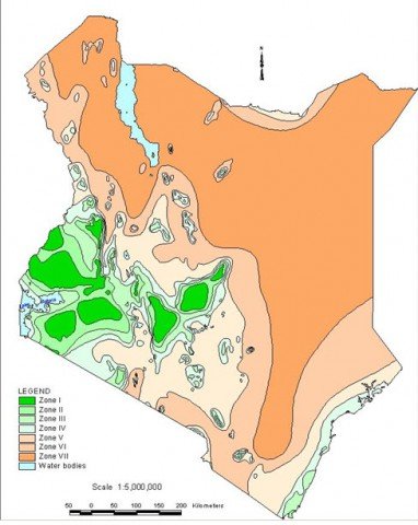Agro-climatic zones of Kenya  