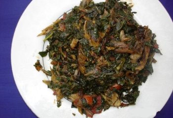 Sweet Potato leaves Congo recipes, Source ; Biodiversity cookbook for Traditional vegetables