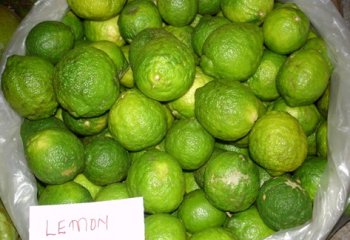 Rough lemon fruits in Nairobi market, Kenya. Ⓒ Adeka, 2005